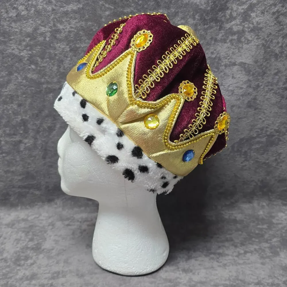 Suit Yourself Majesty King Multicolored Crown Halloween Costume Medieval Hat New